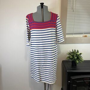 Urban Outfitters BDG Striped Pink Blue White Sheath Dress Size Medium